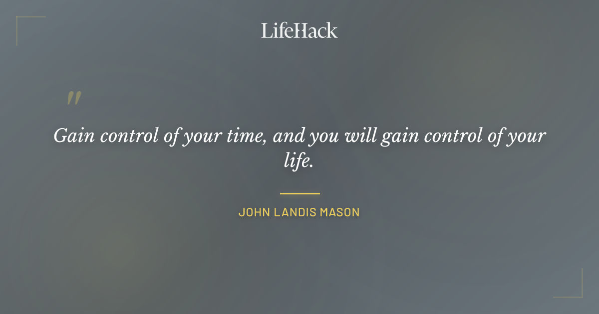 Quote by John Landis Mason