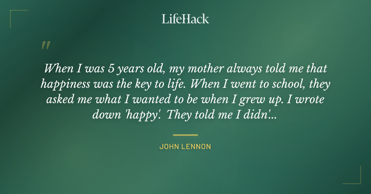 Quote by John Lennon