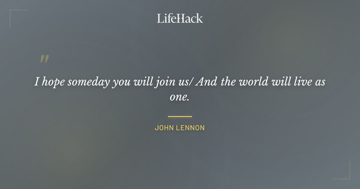 Quote by John Lennon