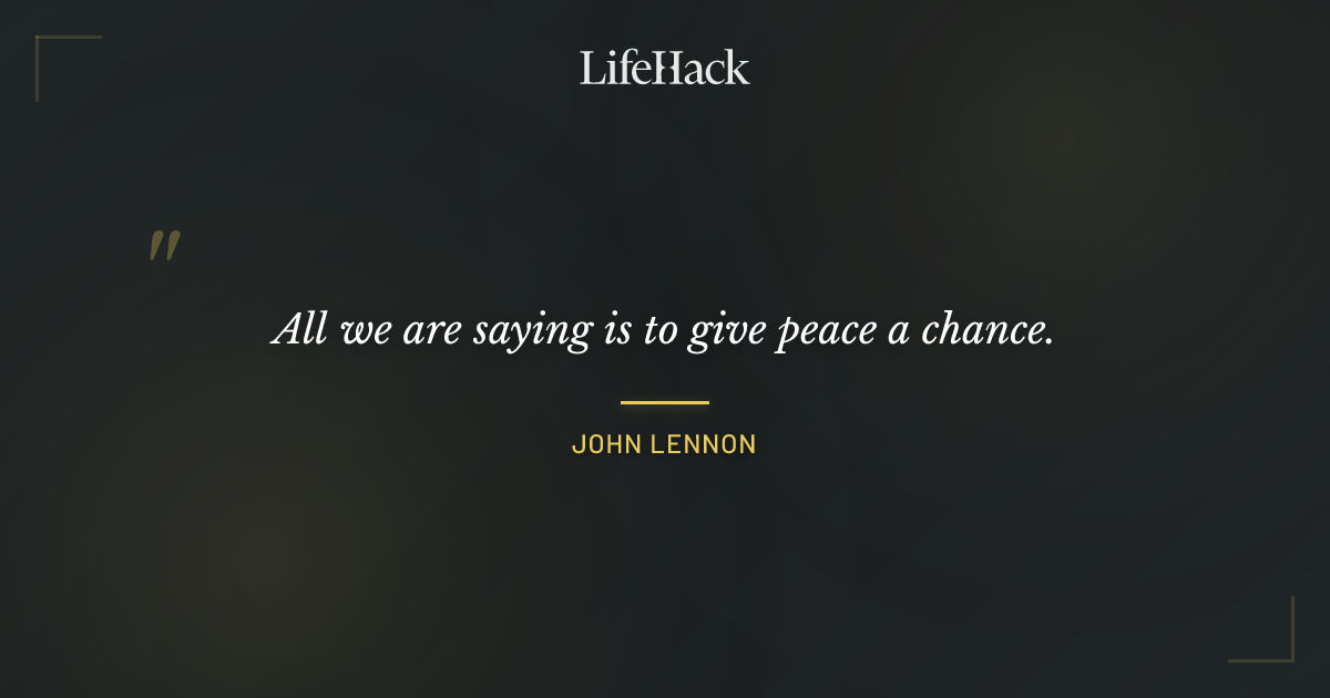 Quote by John Lennon