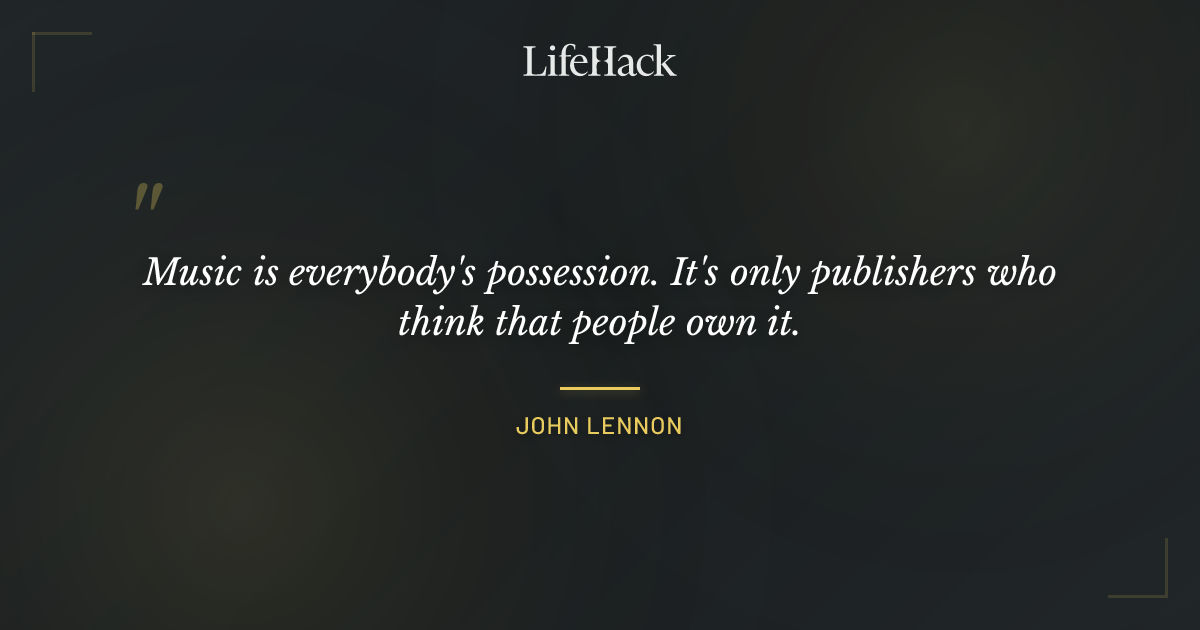 Quote by John Lennon