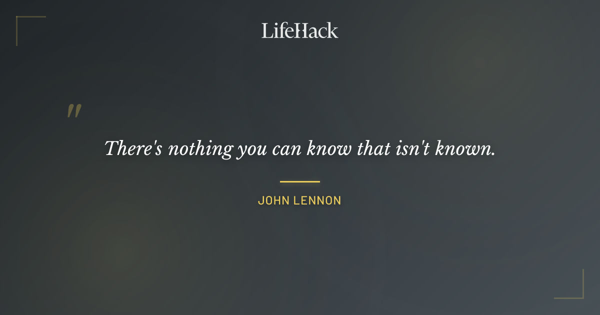 Quote by John Lennon