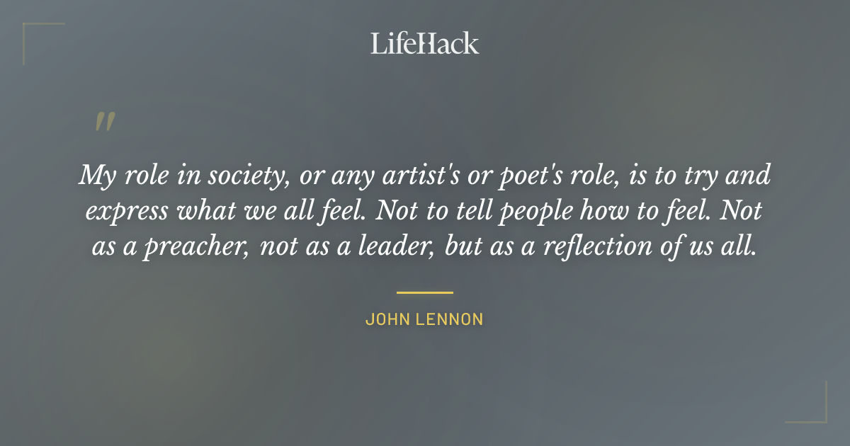 Quote by John Lennon