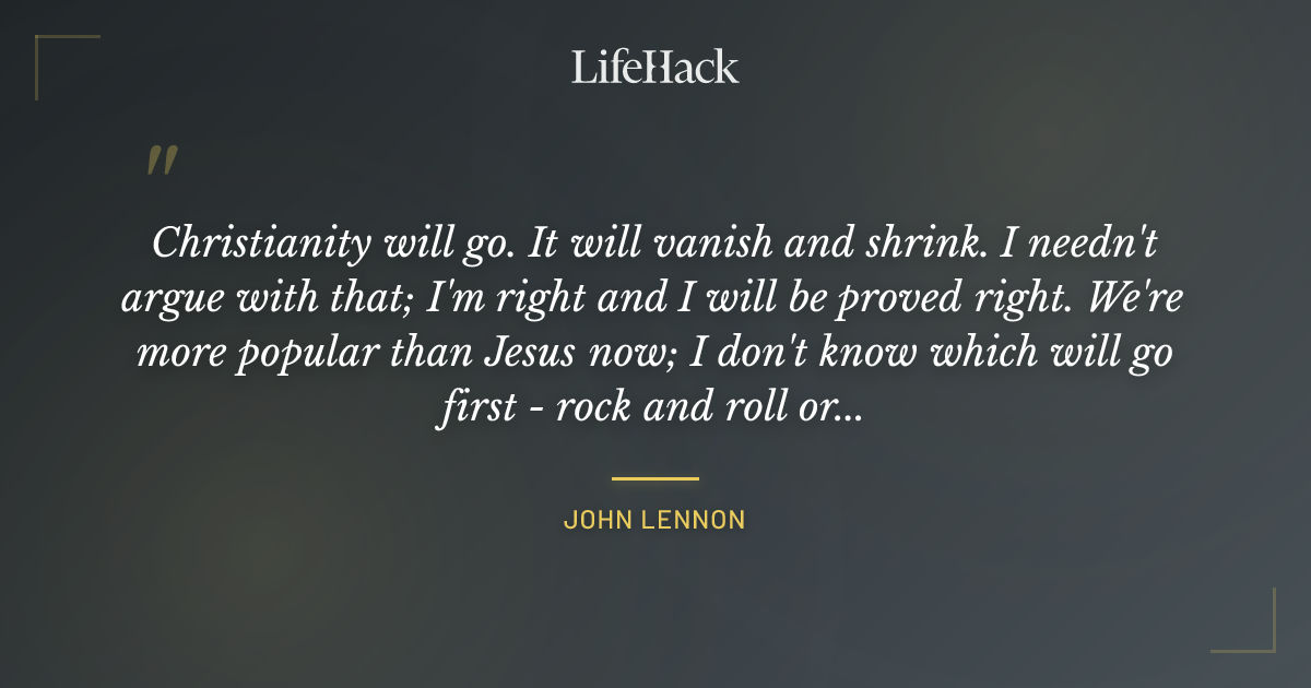 Quote by John Lennon
