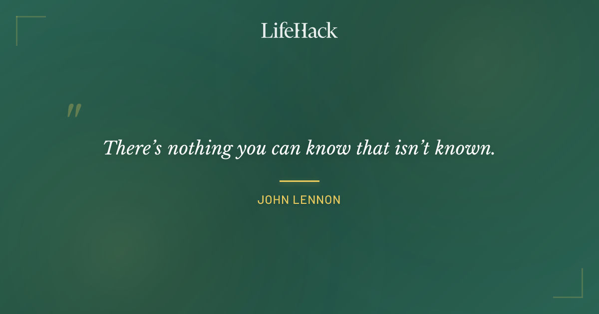 Quote by John Lennon
