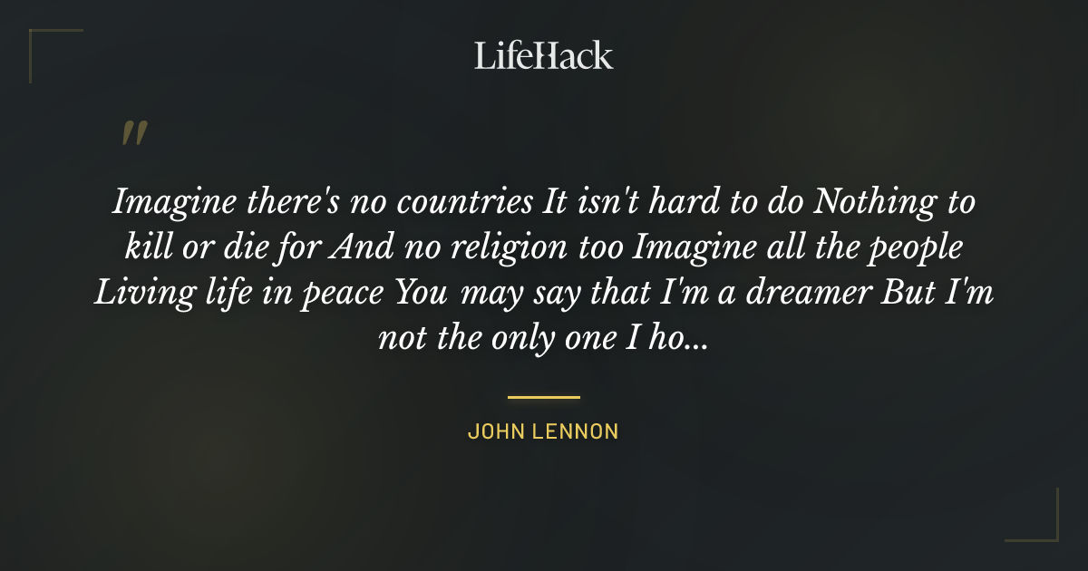Quote by John Lennon