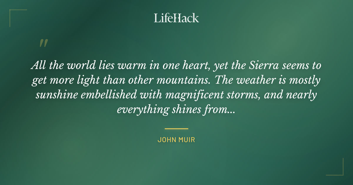 Quote by John Muir