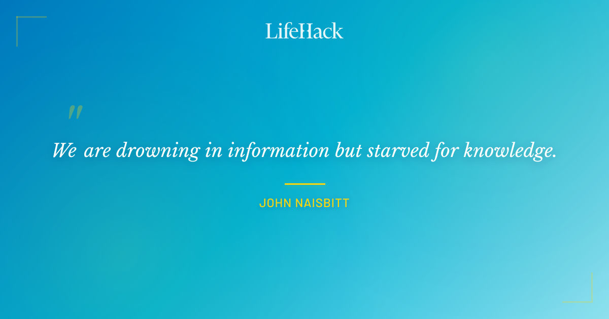 Quote by John Naisbitt