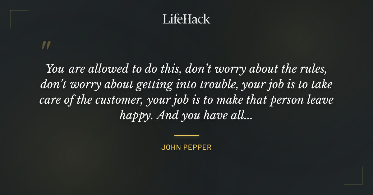 Quote by John Pepper