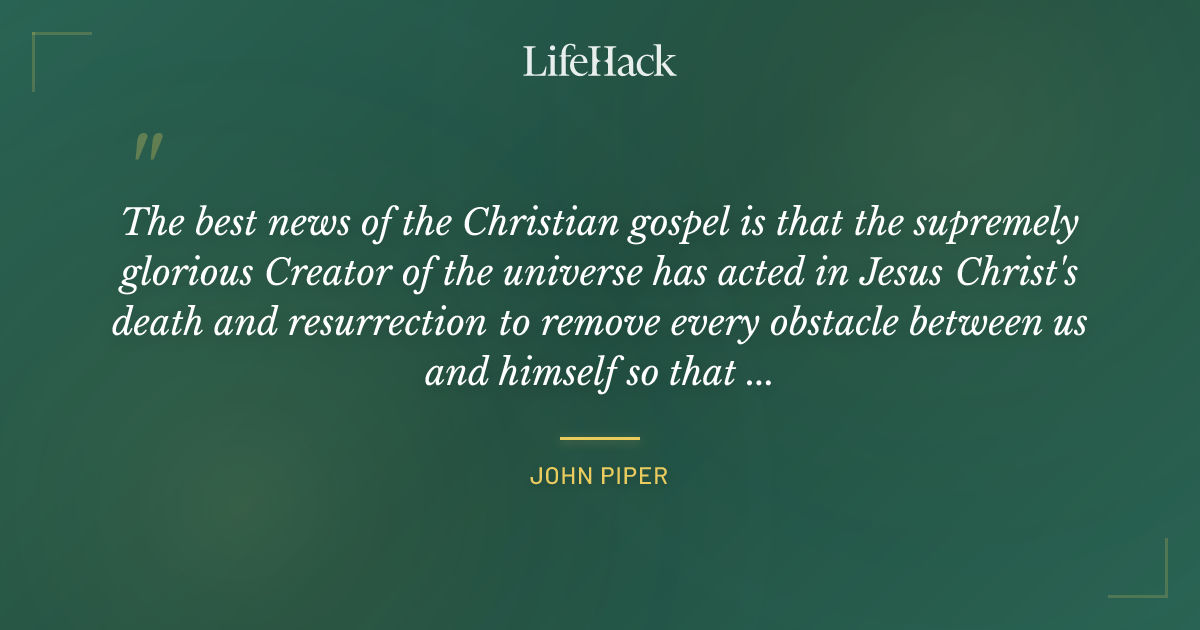 Quote by John Piper