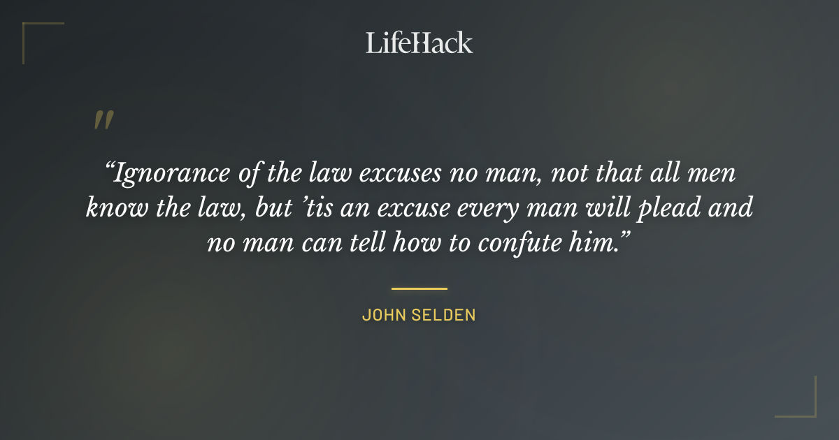 Quote by John Selden