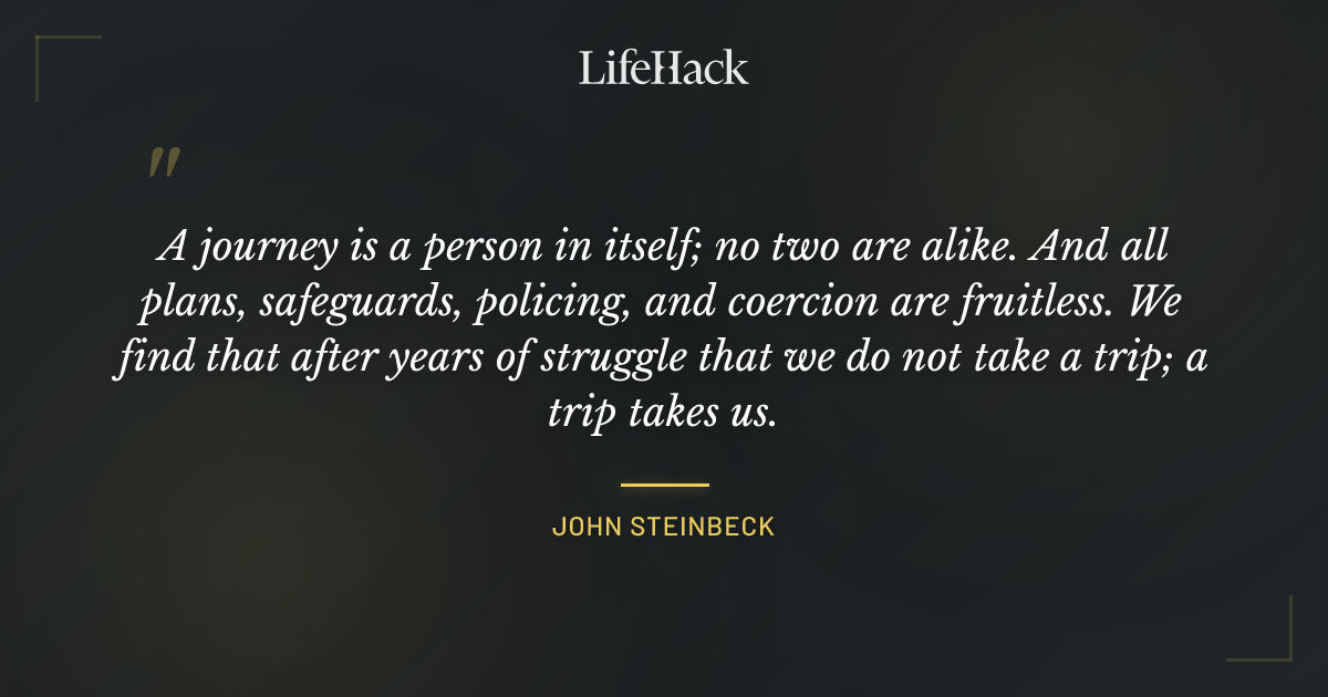 Quote by John Steinbeck