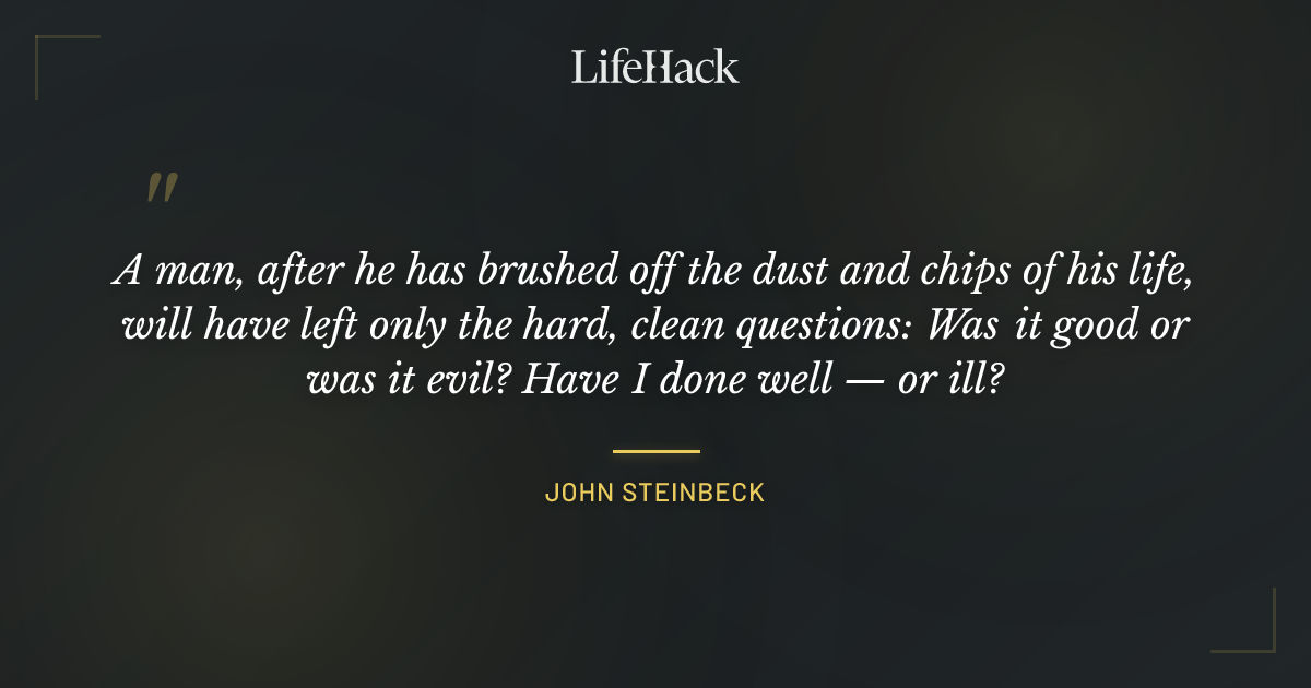 Quote by John Steinbeck