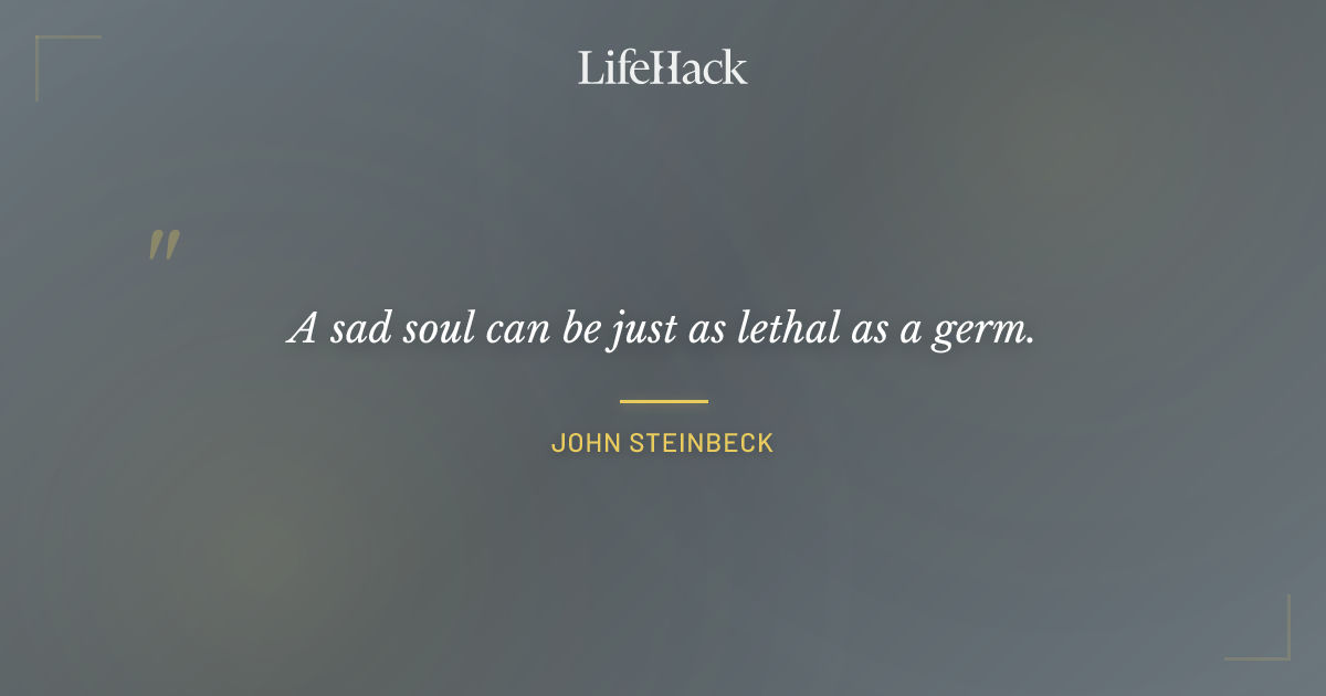 Quote by John Steinbeck