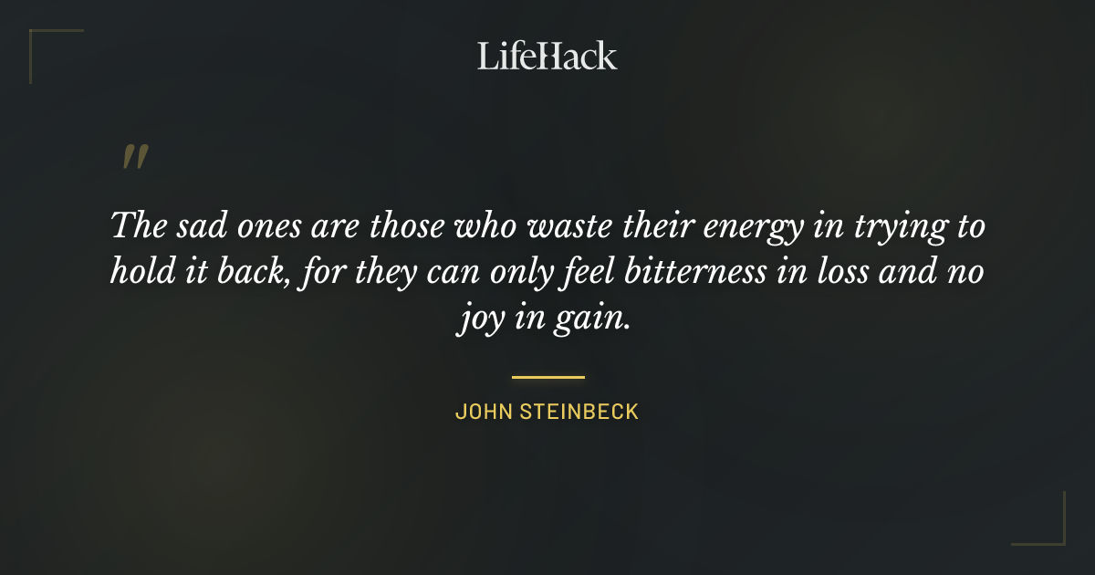 Quote by John Steinbeck