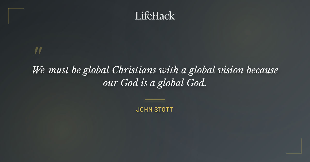 Quote by John Stott