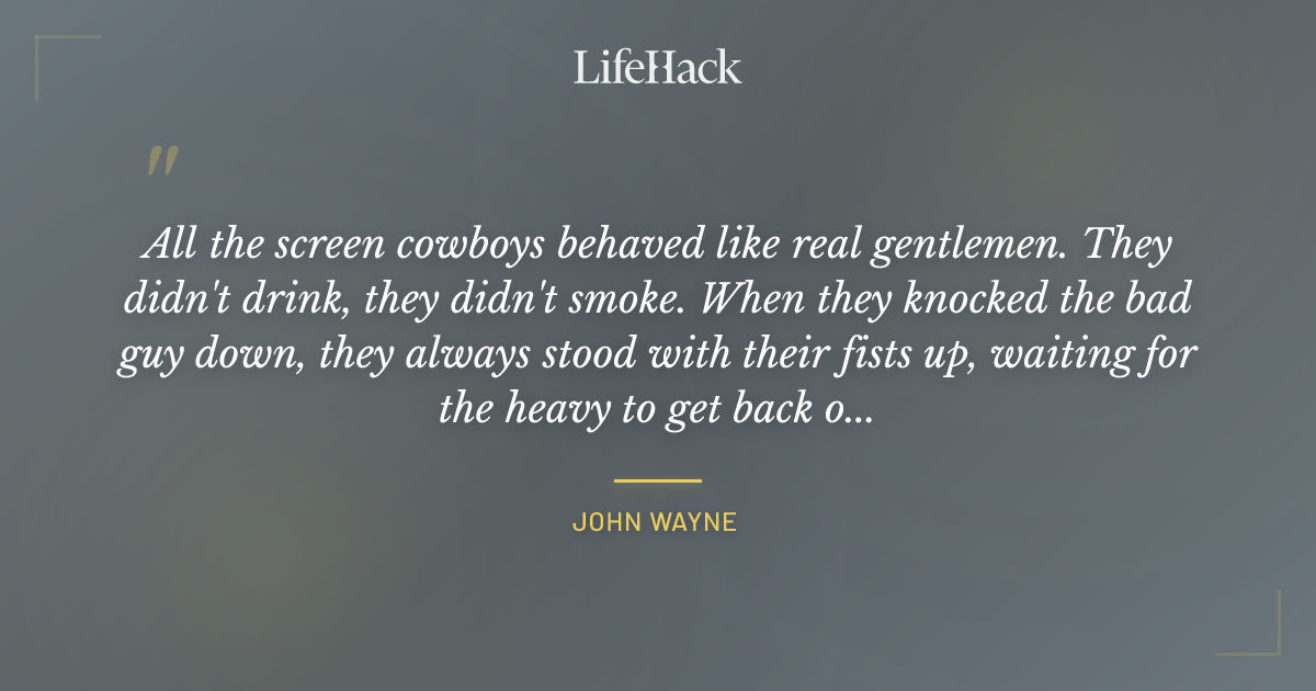 Quote by John Wayne