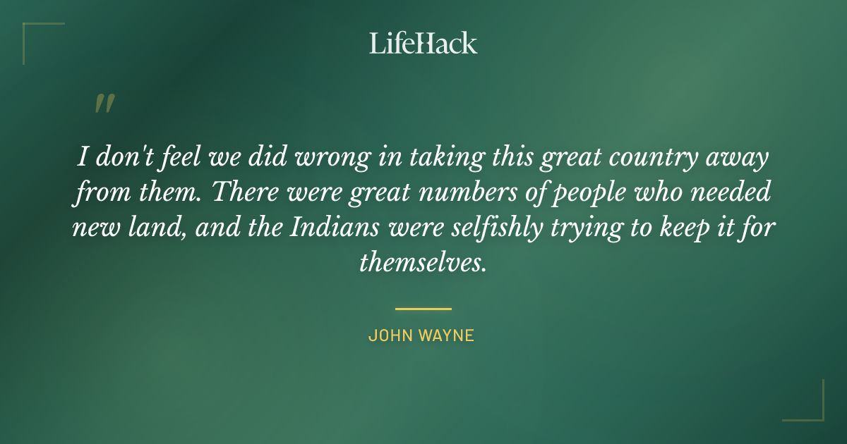 Quote by John Wayne