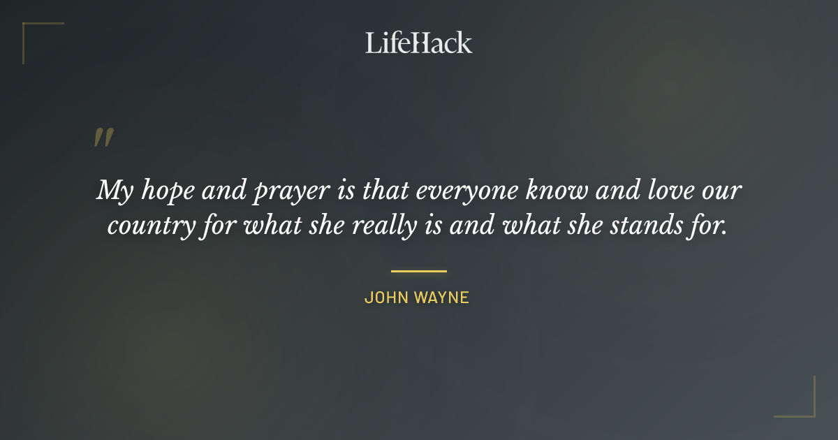 Quote by John Wayne