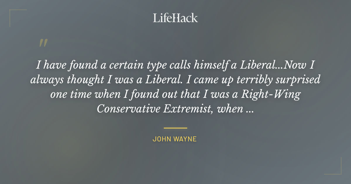 Quote by John Wayne