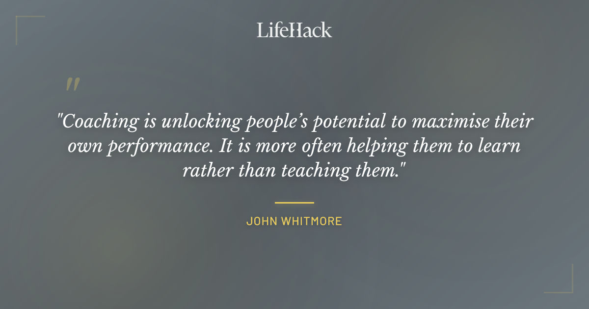 Quote by John Whitmore