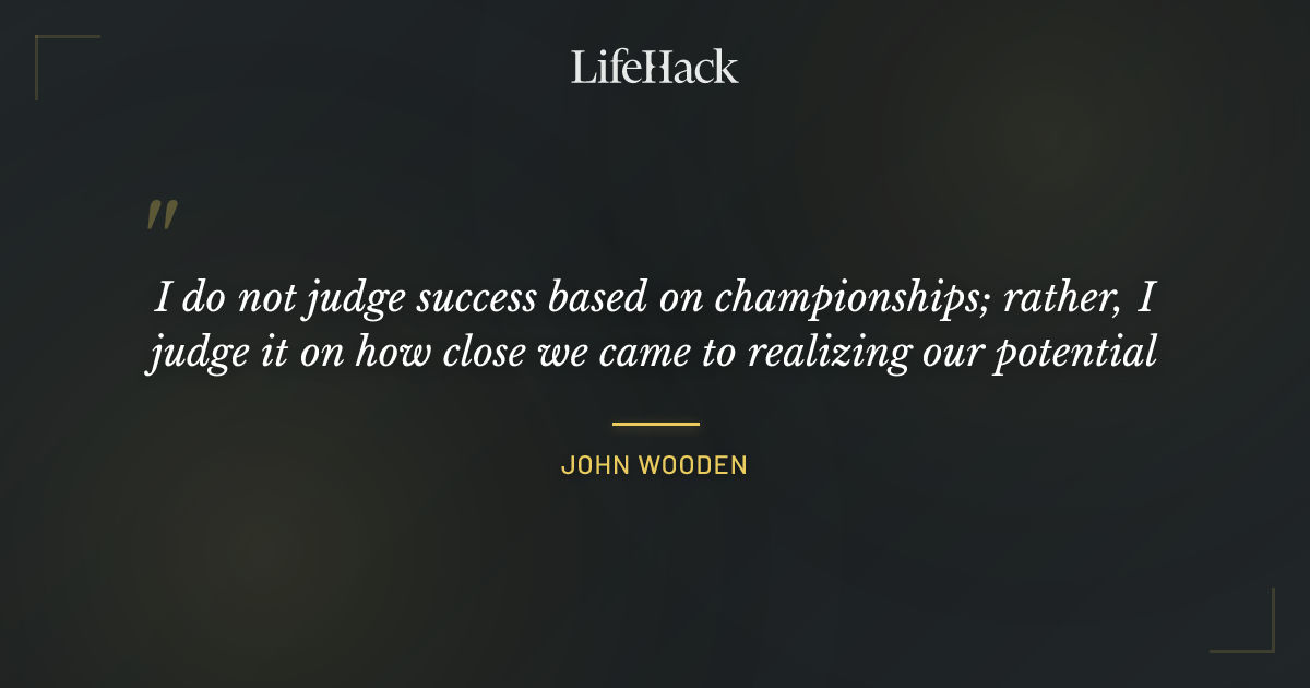 Quote by John Wooden