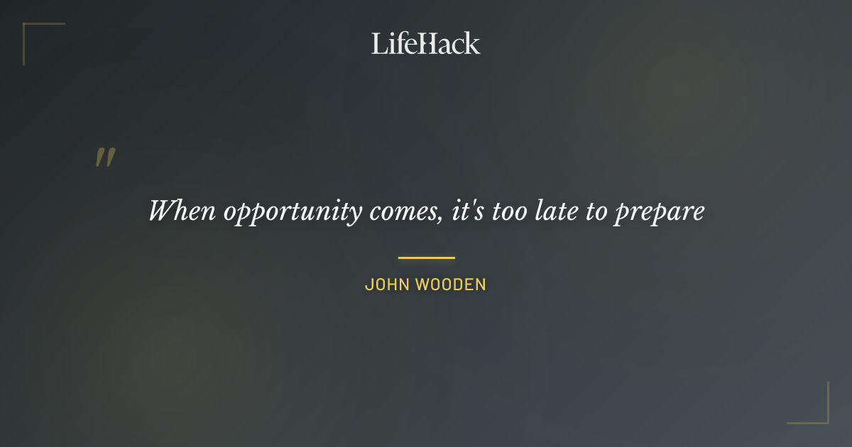 Quote by John Wooden