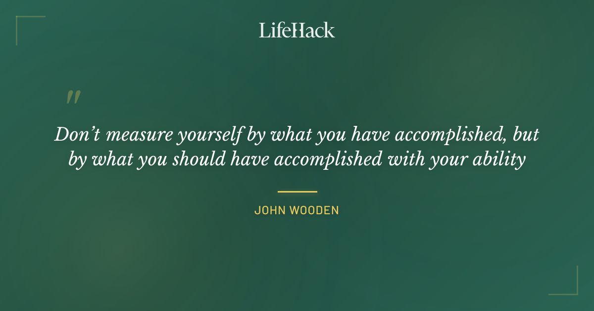 Quote by John Wooden