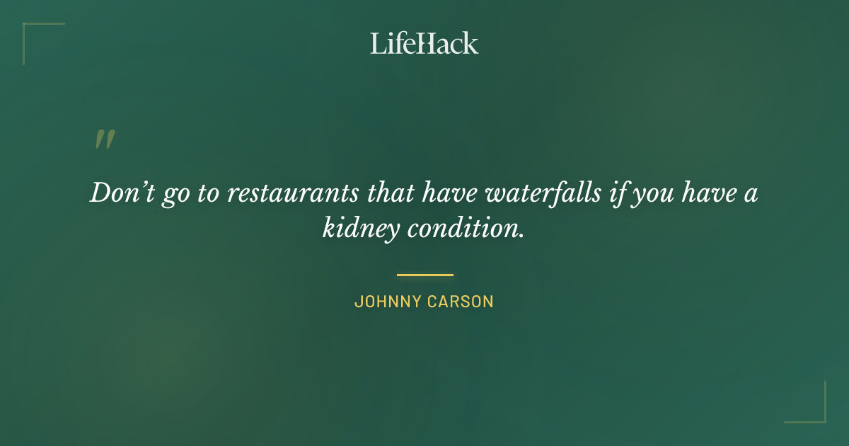 Quote by Johnny Carson