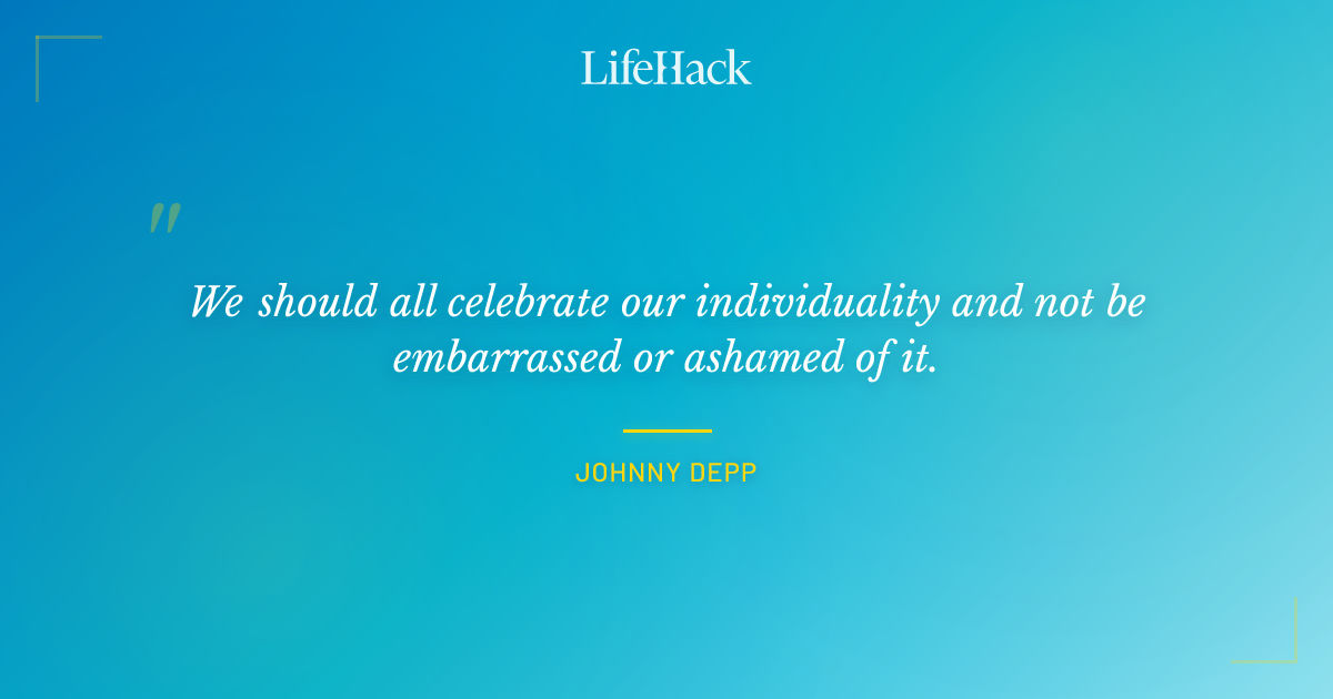 Quote by Johnny Depp