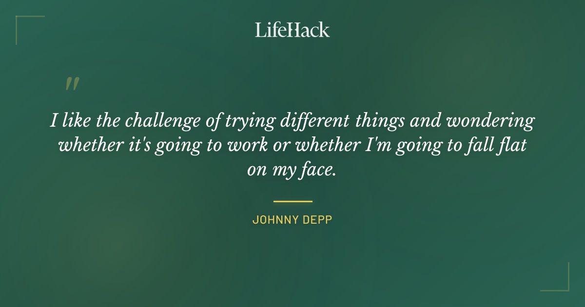 Quote by Johnny Depp