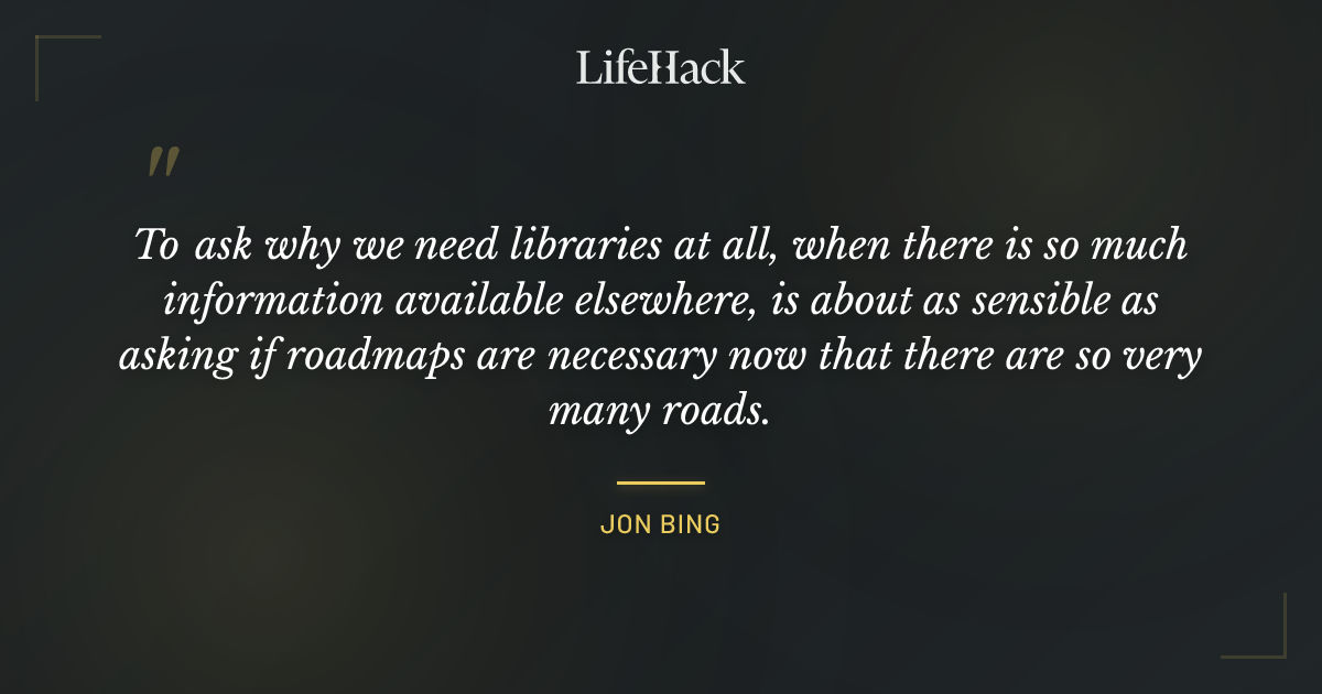 Quote by Jon Bing