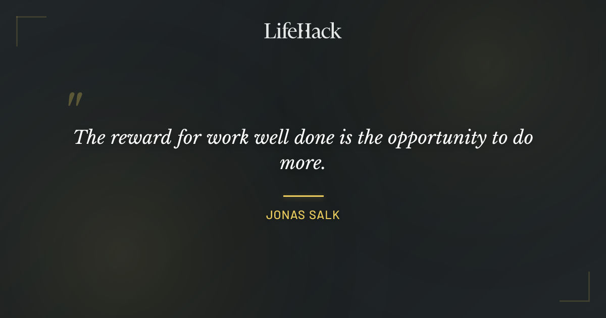 Quote by Jonas Salk