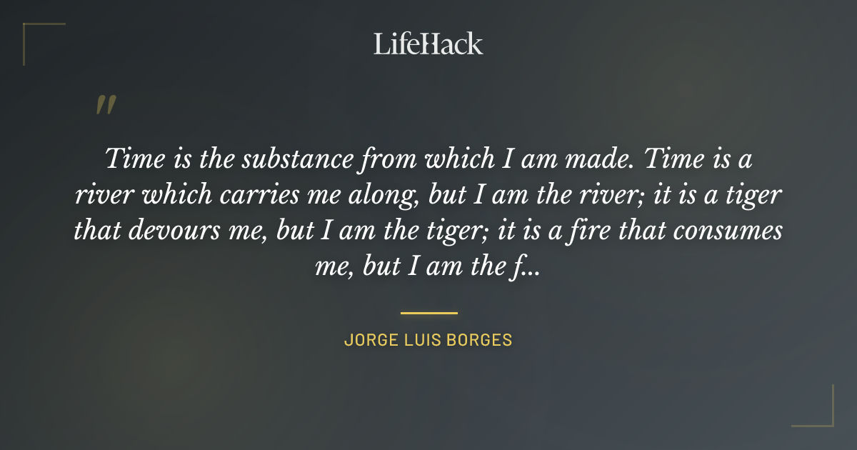 Quote by Jorge Luis Borges