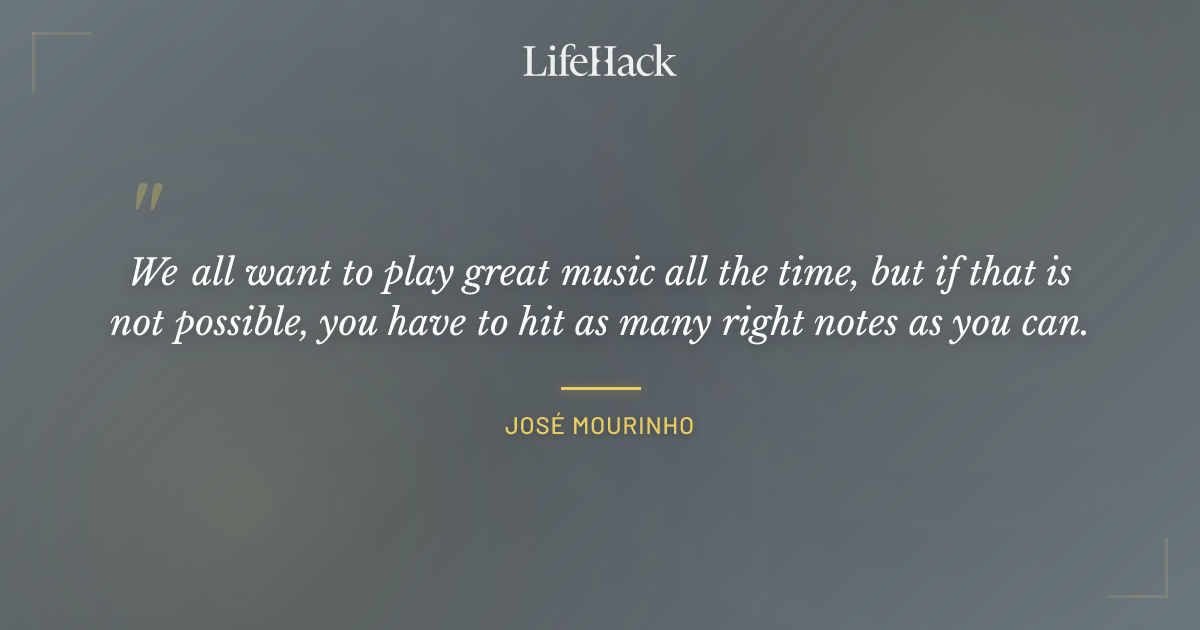 Quote by José Mourinho