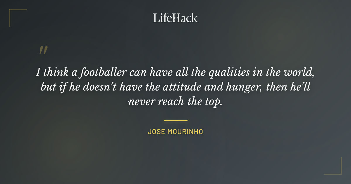 Quote by Jose Mourinho