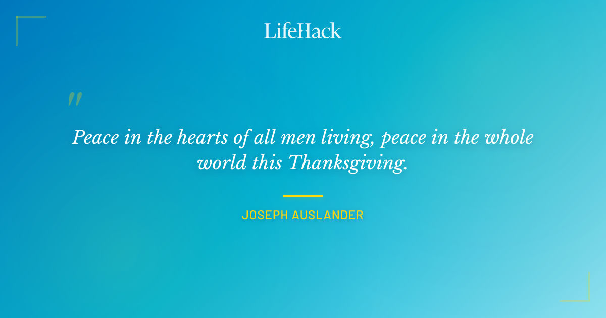 Quote by Joseph Auslander