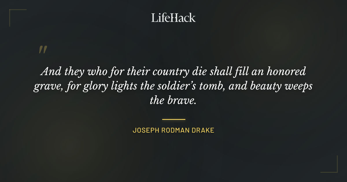 Quote by Joseph Rodman Drake