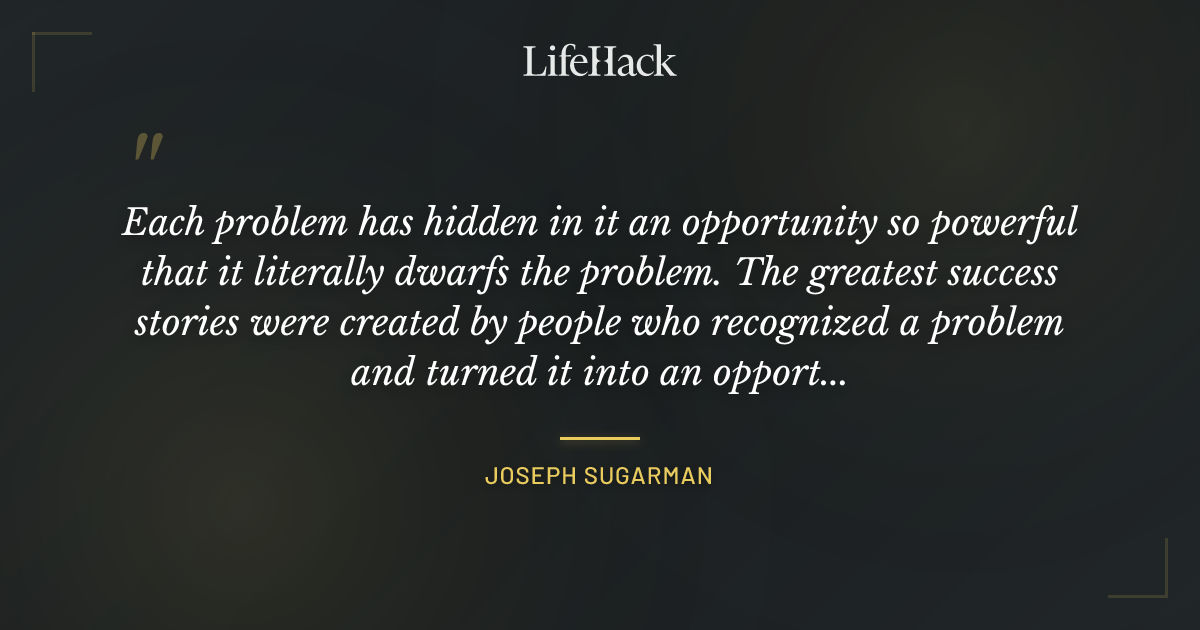 Quote by Joseph Sugarman