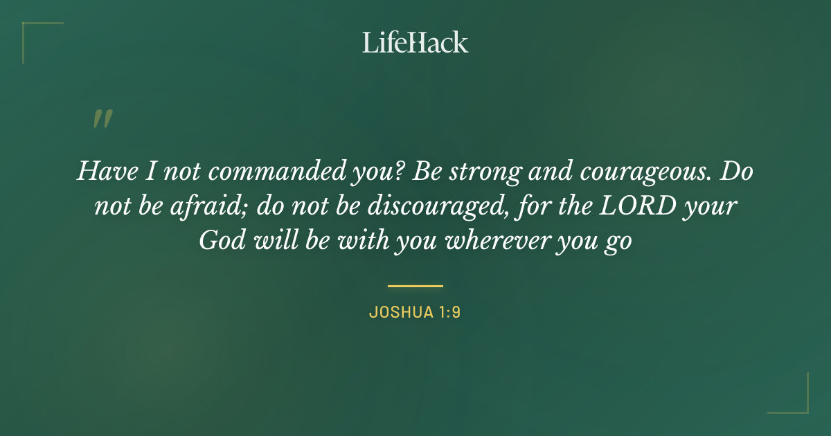 Quote by Joshua 1:9