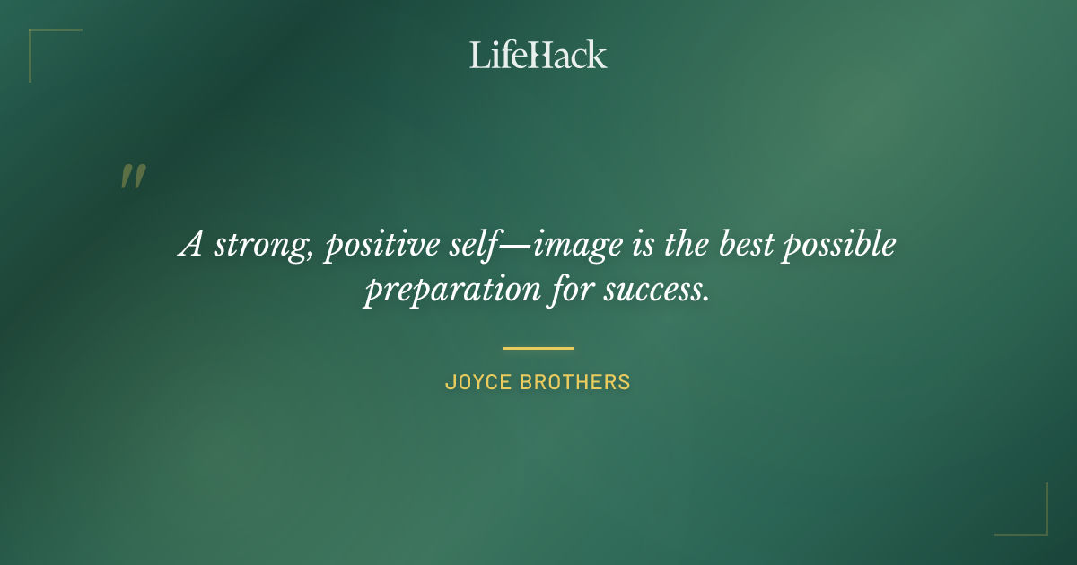 Quote by Joyce Brothers