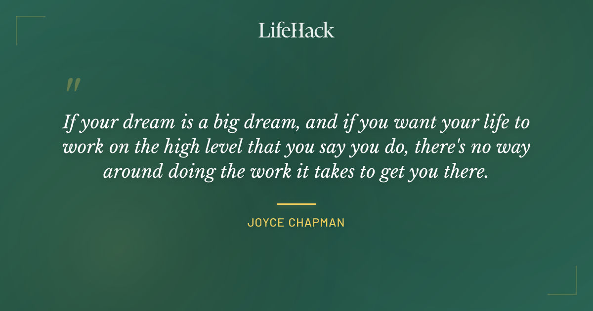 Quote by Joyce Chapman