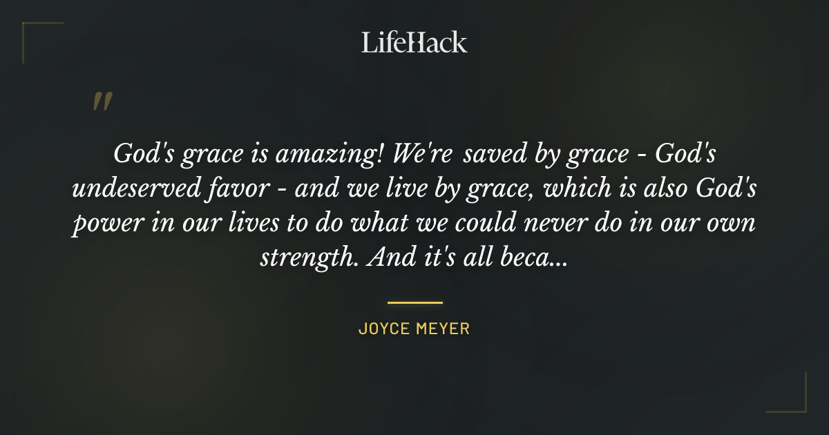 Quote by Joyce Meyer