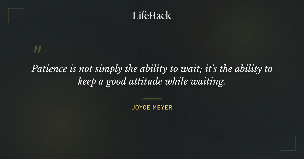 Quote by Joyce Meyer