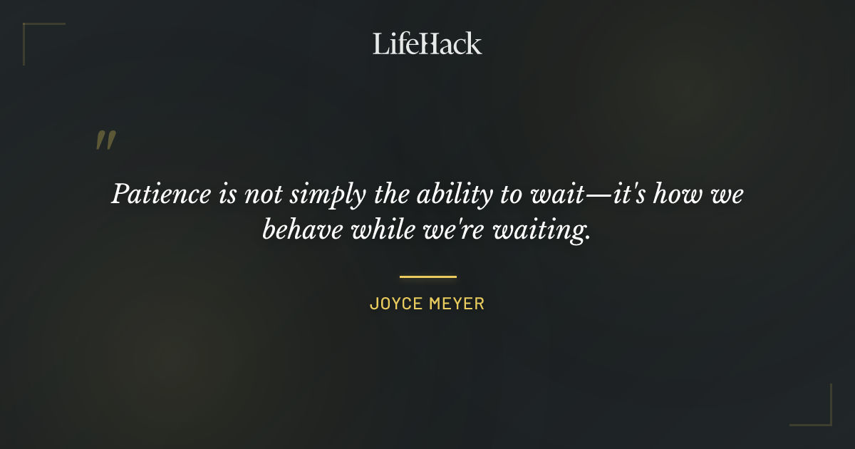 Quote by Joyce Meyer