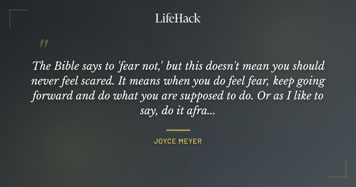 Quote by Joyce Meyer