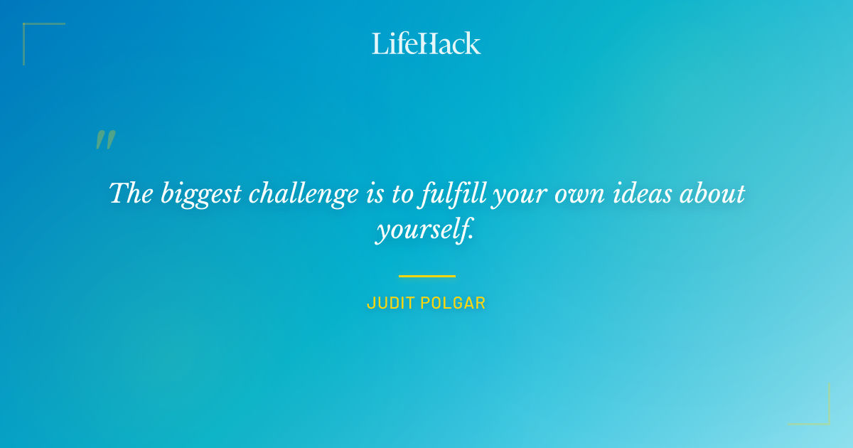 Quote by Judit Polgar
