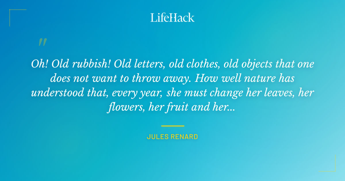 Quote by Jules Renard