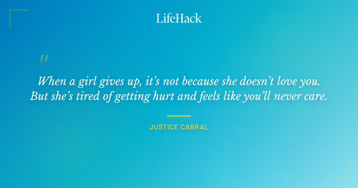 Quote by Justice Cabral