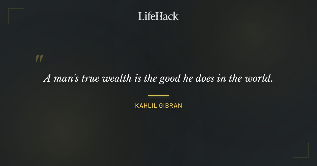 Quote by Kahlil Gibran